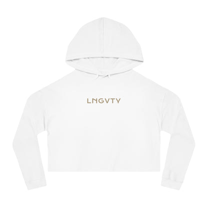 Lngvty Women’s Cropped Hooded Sweatshirt