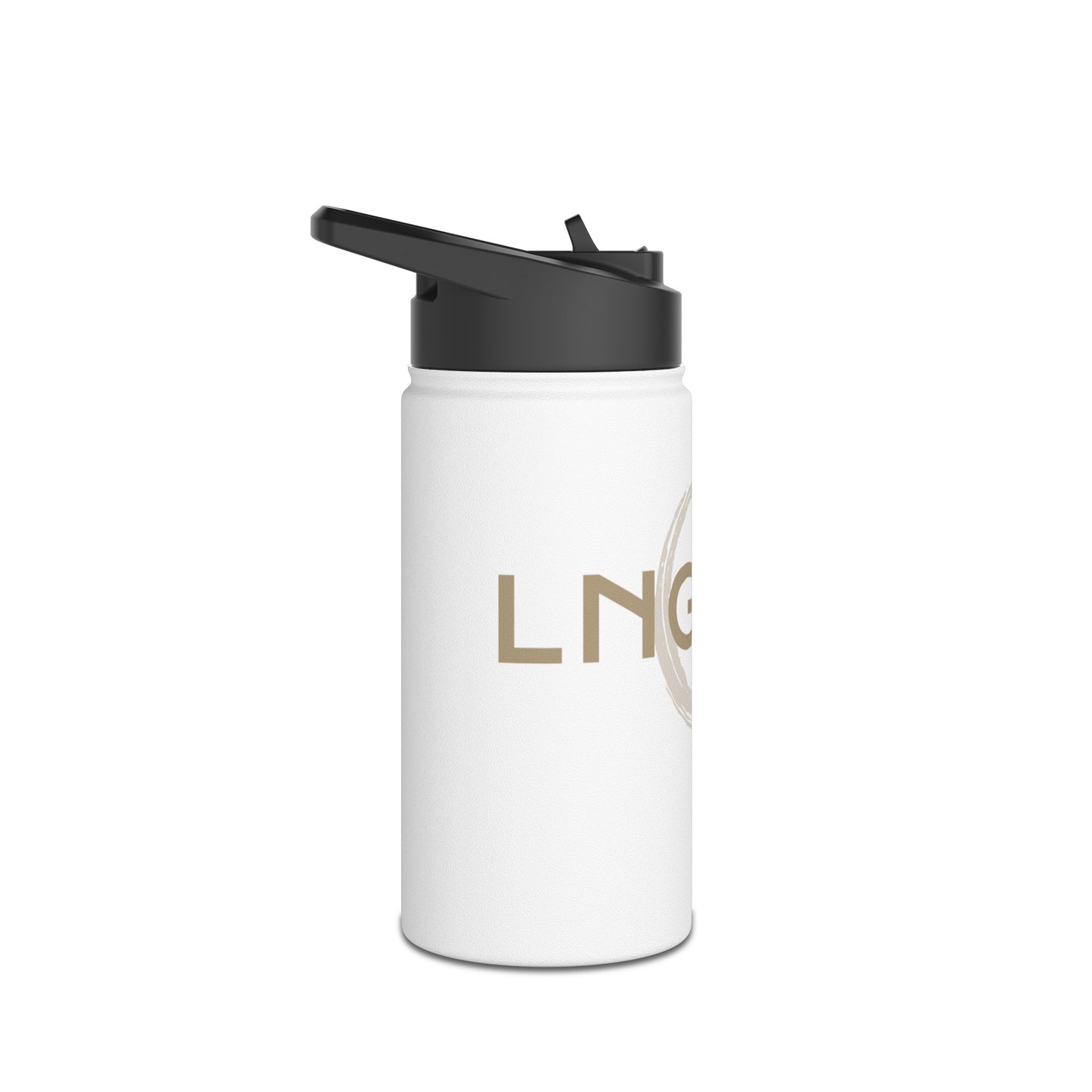 Lngvty Stainless Steel Water Bottle, Standard Lid